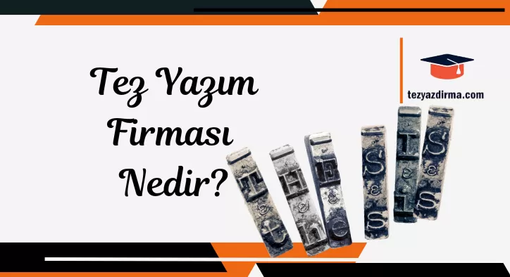 Tez Yazım Firması Nedir?